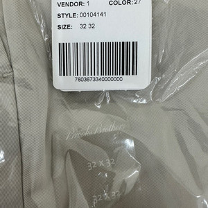 브룩스브라더스 밀라노핏 라이트웨이트 치노 32x32