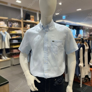 라코스테 남성 린넨 반팔 셔츠 CH5699-54G T01