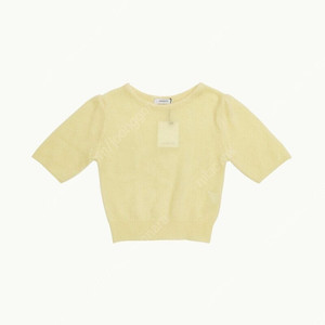 아모멘토 BALLOON SLEEVE PULLOVER 벌룬 슬리브 풀오버 니트 봄 반팔 니트 모헤어 니트