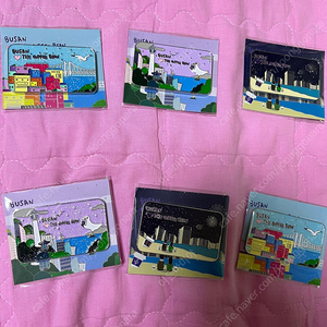 커피빈 부산 한정 마그넷. 카드