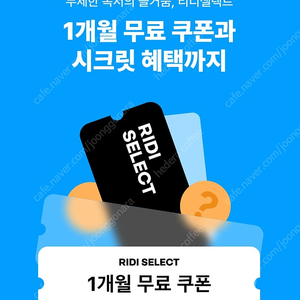 리디셀렉트 1개월 /원스토어 KT 30%쿠폰 1000원