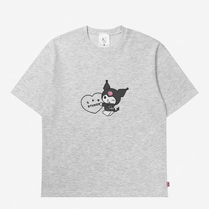 L XL 아이앱 스튜디오 반팔 티셔츠 쿠로미 화이트