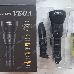 엘프다이브 최신상 VEGA 다이빙랜턴 수중전등