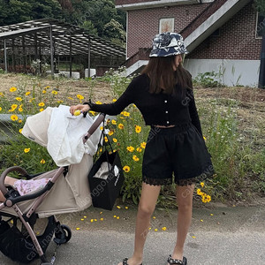 11am 헬로여진 린넨 레이스 숏츠