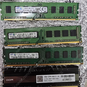 컴퓨터용 ddr3 4g ram 4개 일괄판매
