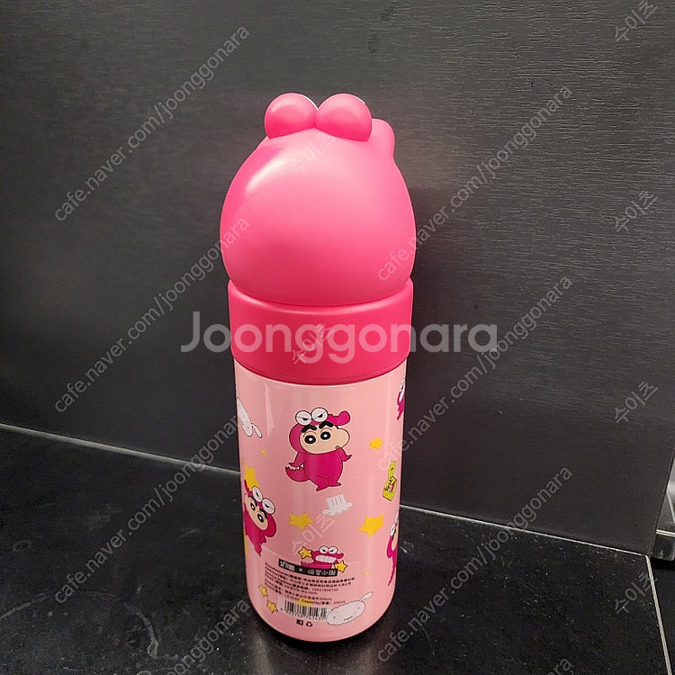 (미사용)짱구 보온병 텀블러 350ml--1
