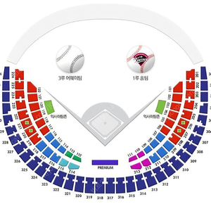 8월 10일 일요일 LG트윈스 vs 한화이글스 잠실야구장 1루 네이비 304블럭 9열 2연석(통로 2칸 옆)