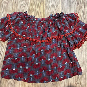 오프숄더 블라우스