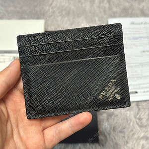 [풀구성] 프라다 사피아노 카드지갑 블랙