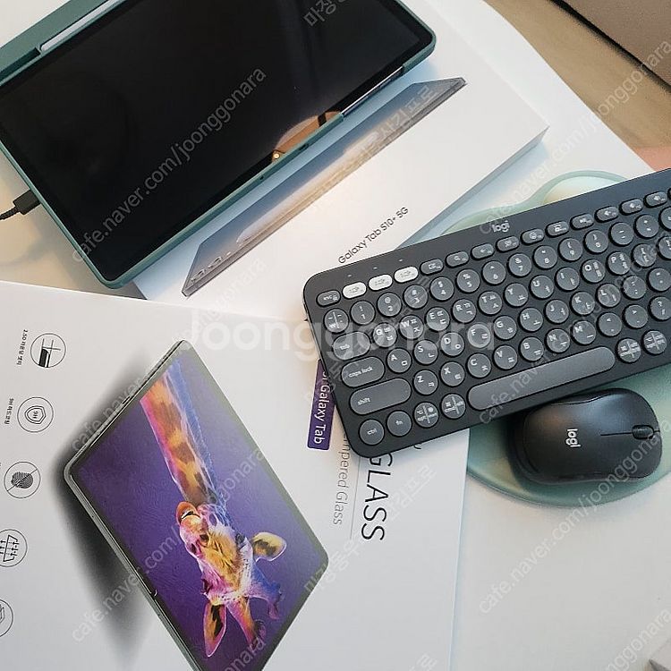 갤럭시 탭 S10+ 5G 512GB, 키보드 케이스 북...--1
