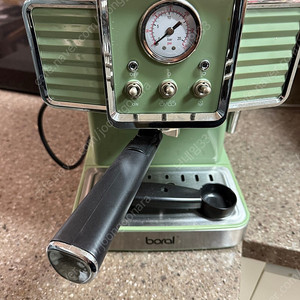 보랄 커피머신 민트색 택포