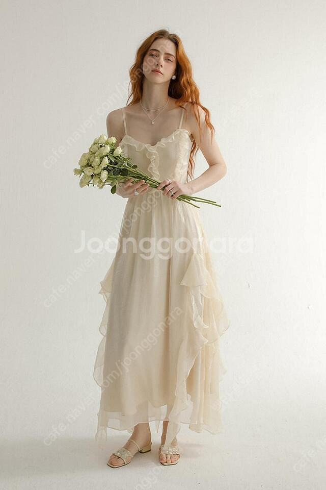 신스덴 이블리 러플 나시원피스 셀프웨딩브라이덜샤워휴양지여름원피스블랑드문로아르메이윤이바나헬싱키주르티쥴리앤칼라아비에무아...--0