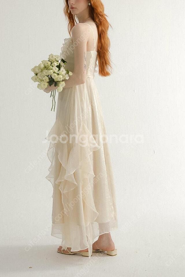 신스덴 이블리 러플 나시원피스 셀프웨딩브라이덜샤워휴양지여름원피스블랑드문로아르메이윤이바나헬싱키주르티쥴리앤칼라아비에무아...--3