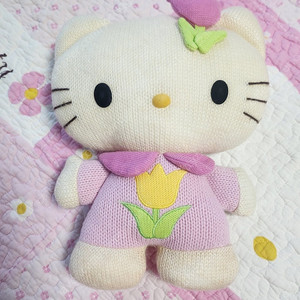 빈티지 고전키티 산리오 헬로키티 1999 튤립키티 13인치 인형