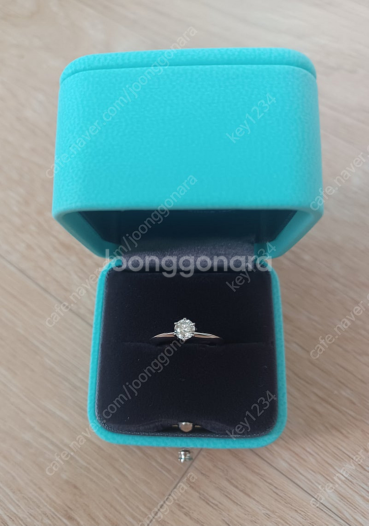 영수증있음)티파니 3부 다이아 반지(i,vs1,3ex)--1