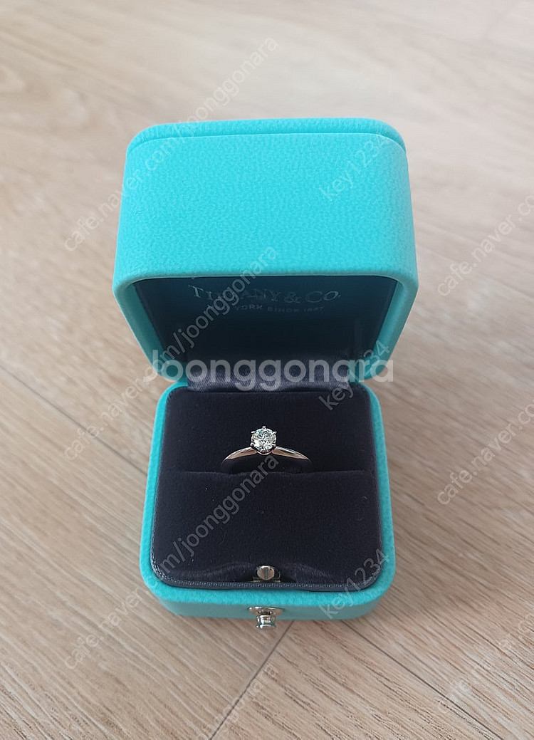 영수증있음)티파니 3부 다이아 반지(i,vs1,3ex)--2