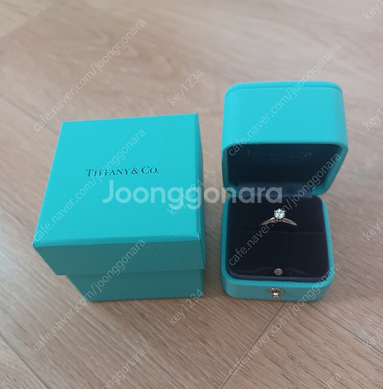 영수증있음)티파니 3부 다이아 반지(i,vs1,3ex)--3