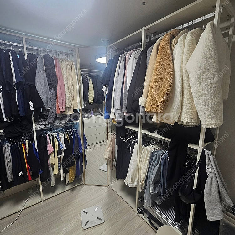 한샘 유로 로아 드레스룸 ㄷ자 세트(거울장, 코너장, ...--2
