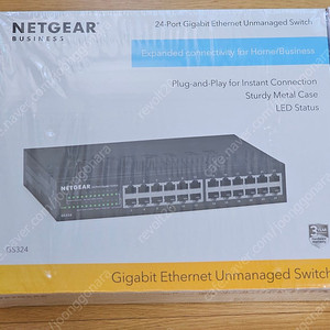 NETGEAR GS324 24-Port Switch HUB 새제품 x 4ea