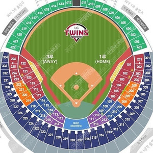 8월8일(금) 8/8 18:30 잠실 한화 vs 엘지 외야그린석 409블록 통로 4연석