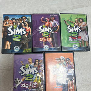 EA 고전 PC 게임 심즈2 한글 정발 오리지날+4개 에디션