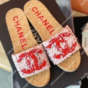 샤넬 트위드 슬리퍼, 샤넬 코르크 슬리퍼, 웨지 슬리퍼