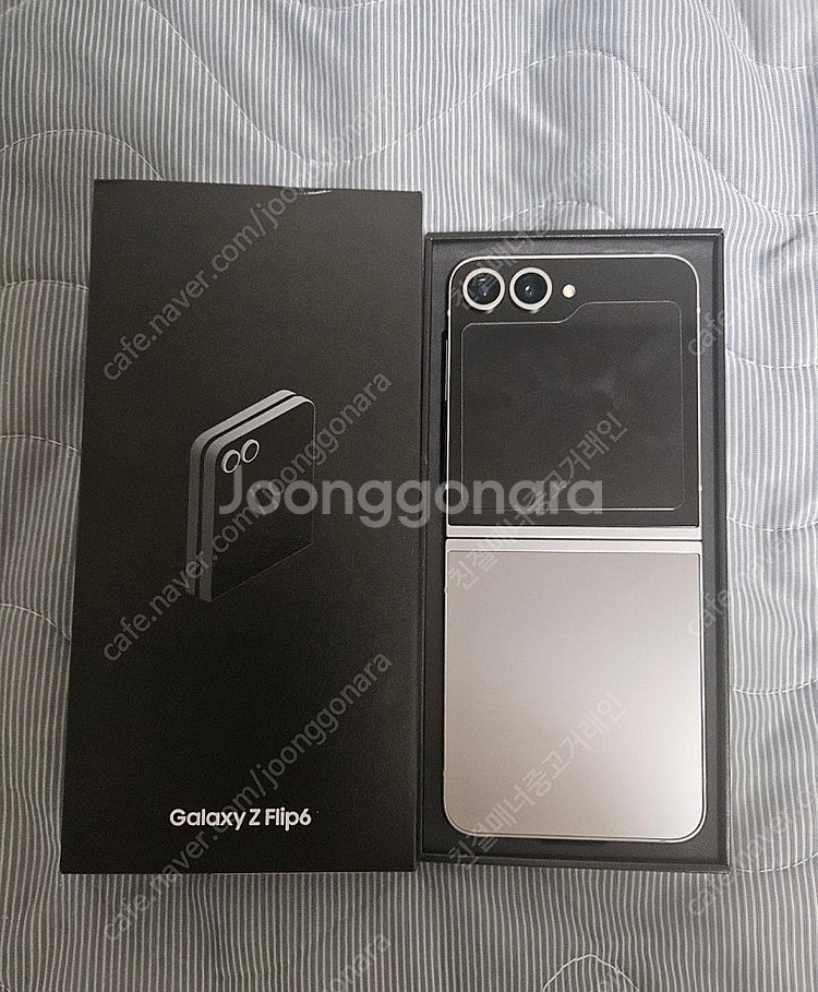 갤럭시z플립6 실버 A급 256기가 25년 5월개통 풀...--0