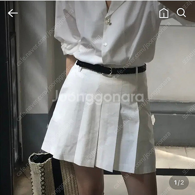 [새상품]아카이브제이투유 마틴 플리츠 스커트(M)--0
