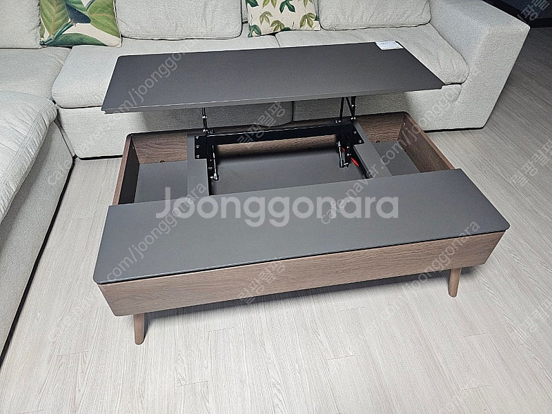 일룸 델타듀얼 리프트업 소파테이블 (모카)--0