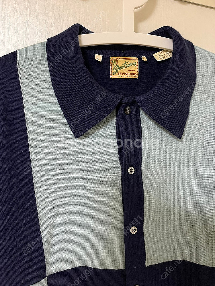 리바이스빈티지클로딩 lvc 컬러블록니트 셔츠 L사이즈 더블알엘,RRL,폴로,풀카운트,웨어하우스--1