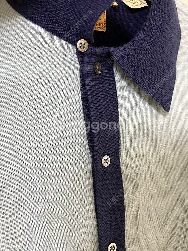 리바이스빈티지클로딩 lvc 컬러블록니트 셔츠 L사이즈 더블알엘,RRL,폴로,풀카운트,웨어하우스--2