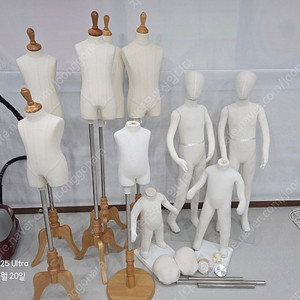 아동용,주니어 토르소,전신 마네킹 총10개 일괄판매