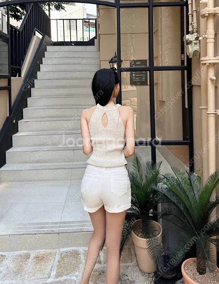 [새상품] 클로르 clore 먼데이오프 피어 린넨 홀터...--3
