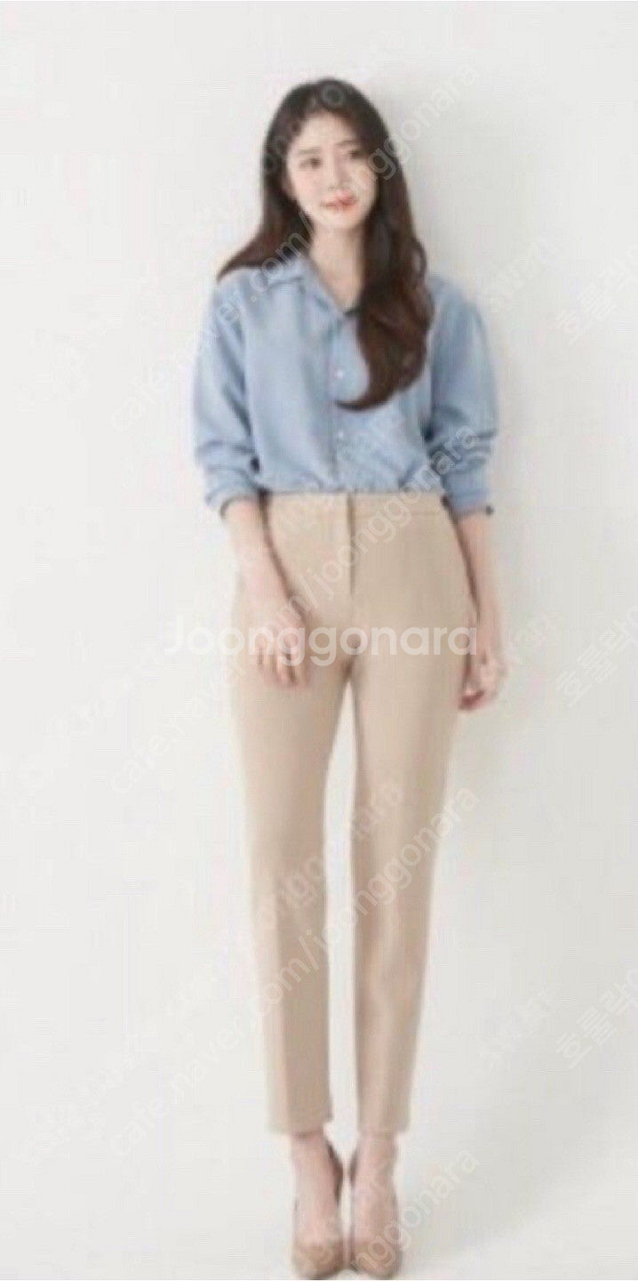 으네드레스 슬랙스 팬츠 (다크 브라운)--1