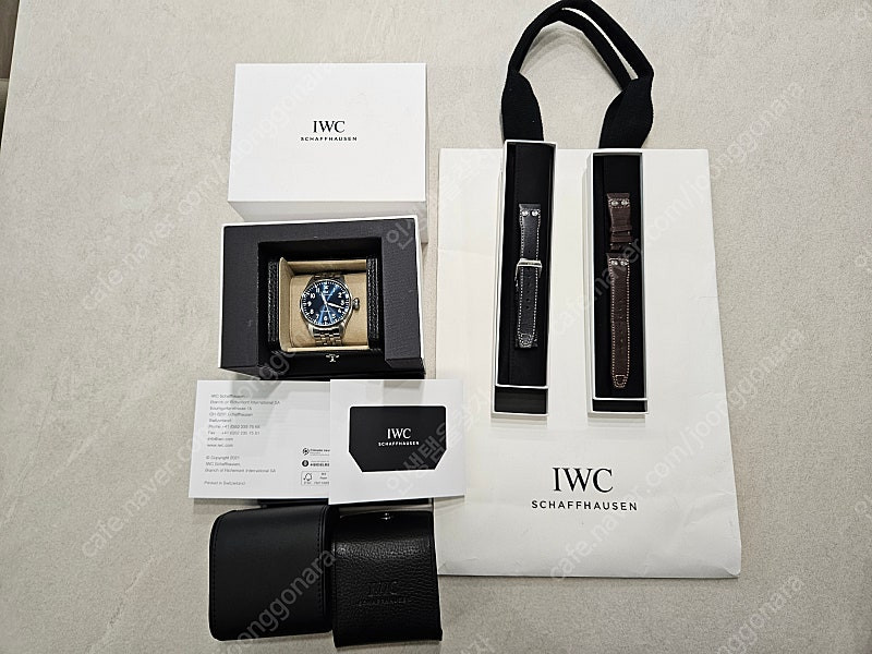 (가격수정)IWC 빅파일럿 43mm 청판 시계 판매 이미지