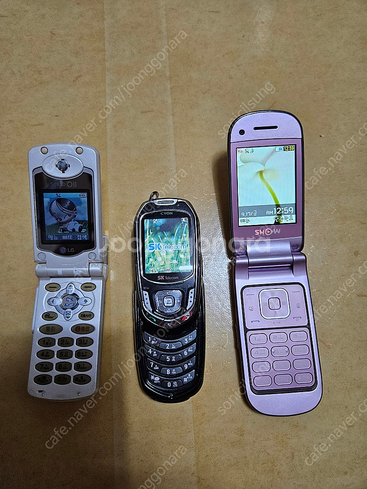 옛날폰 피쳐폰 3대 팝니다--1
