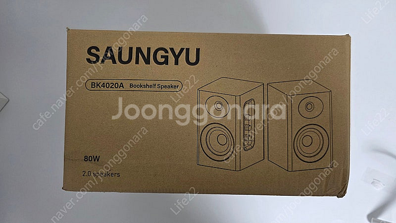 SAUNGYU 북쉘프스피커 BK4020A 화이트--0
