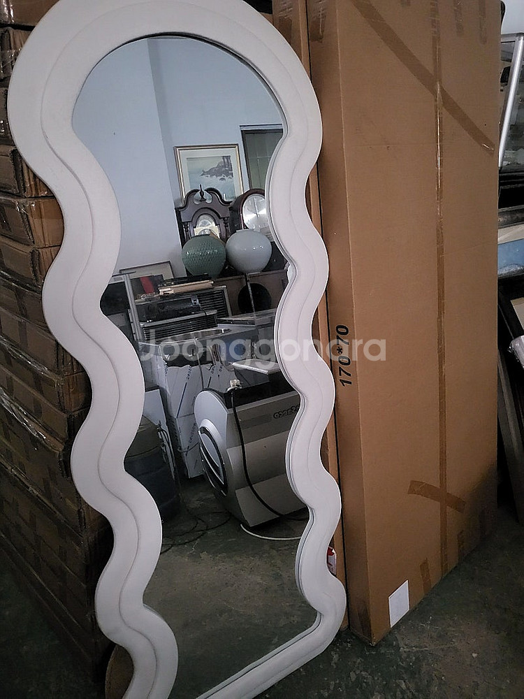 물결 (웨이브) 대형 전신거울 (미사용)--2