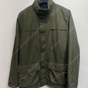 브룩스브라더스 남자 간절기 후드 자켓 코트 카키색 M 100~105