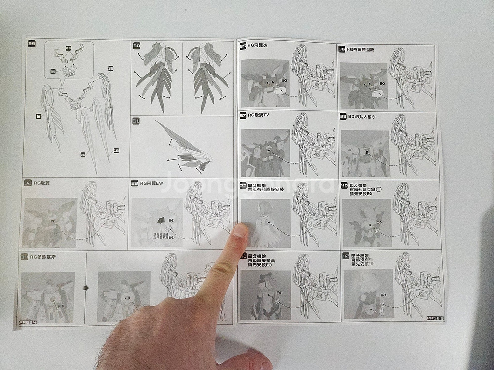 수잔 모델 윙 모델 키트 프라모델 RG 1/144 건담...--9