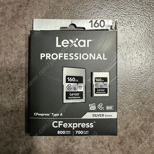 렉사 프로페셔널 CF-A 160G, 320G 실버 메모리 카드 CFA CF 익스프레스 타입 A LEXAR CFexpress Type A Silver