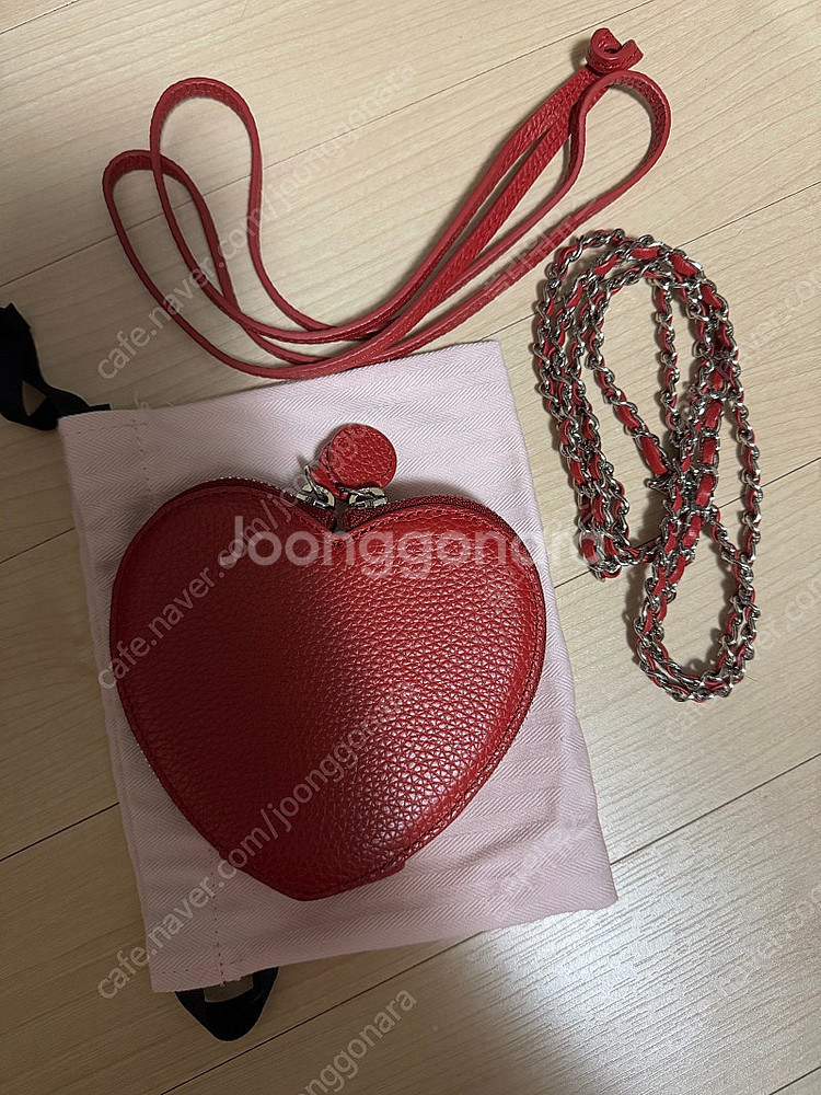 봉긋 레드 마이하트 체인포함 가격내림--0