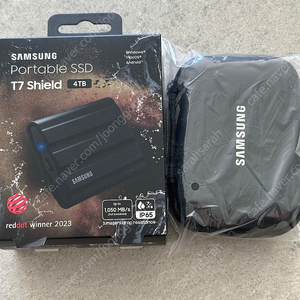 [미개봉, 새제품] 삼성 외장SSD T7 쉴드 4테라 (포터블 SSD T7 Shield 4TB)