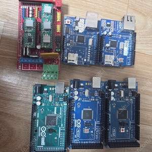 아두이노 메가 mega2560 정품 + 호환품 2개 이더넷 쉴드 2, 3d프린트 쉴드1 일괄