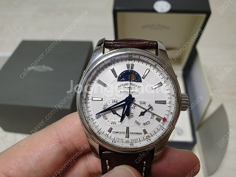 Armand Nicolet 문페이즈 트리플캘린더 시계--0