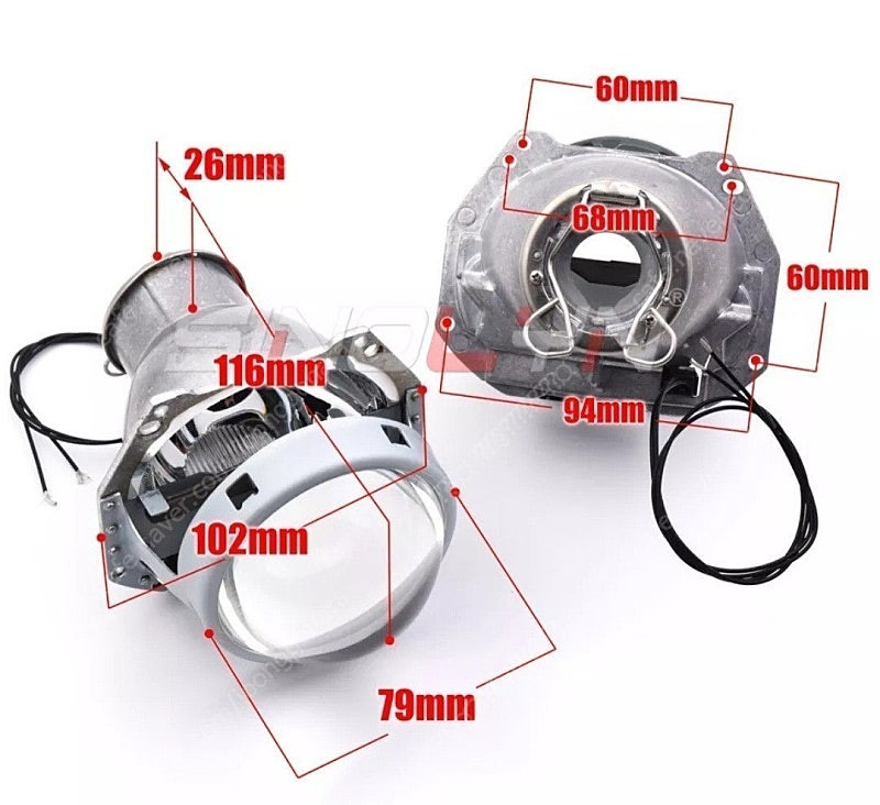 일괄 헤드라이트 벌브렌즈셋트전부드림 sinolyn h7.폭스바겐.bmw.벤츠.아우디 hid 킥보드.전기 오토바이 바... 이미지