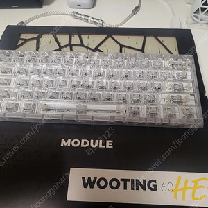 우팅 60he+ 모듈 커스텀 + holy60 홀리60 키보드 자석축