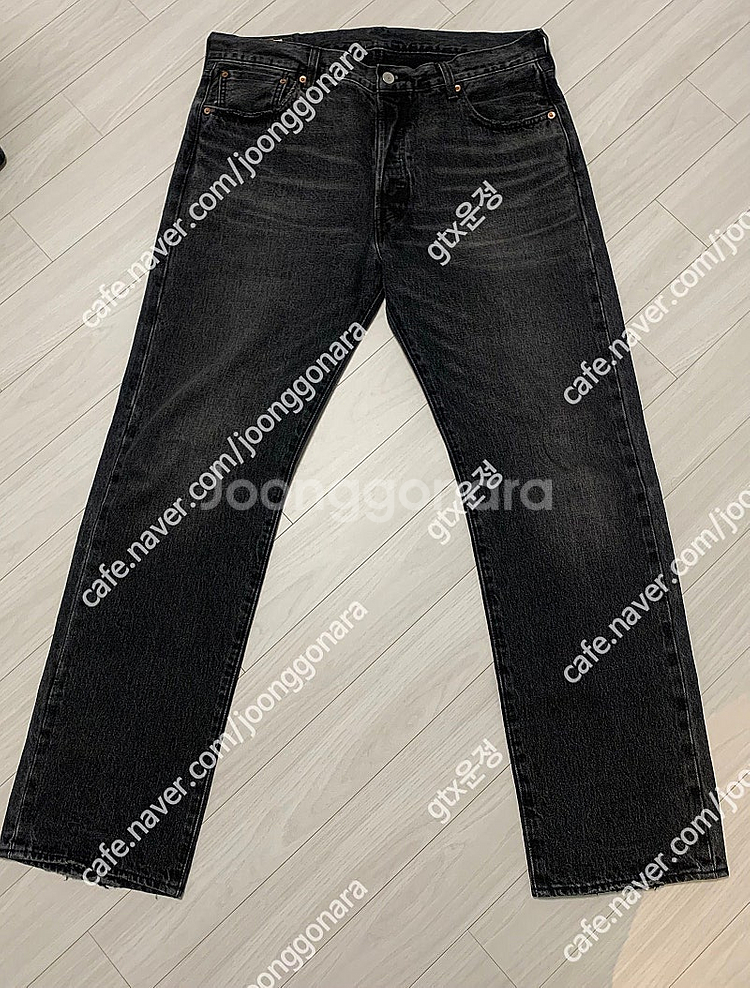 [미중고]리바이스 levis 501 흑청 셀비지 워싱진...--0