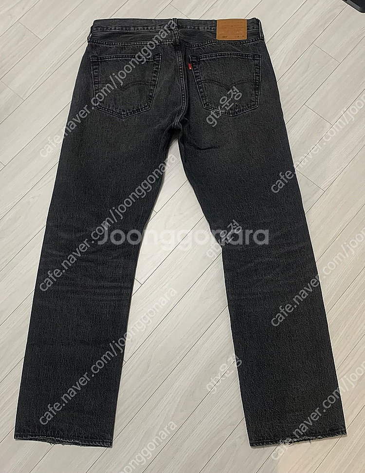 [미중고]리바이스 levis 501 흑청 셀비지 워싱진...--1