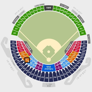 [8월 10일(일) KBO LG vs 한화] 3루 오렌지석 4연석 양도